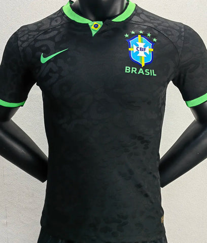 Camiseta retro Brasil 2022/23 Edición Especial Versión Jugador Negra