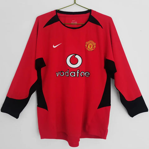 CAMISETA RETRO MANCHESTER UNITED HOME MANGA LARGA 2002/2004