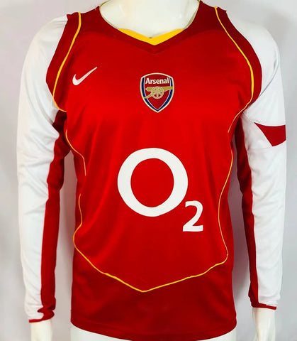 Camiseta retro Arsenal Home Manga Larga 2004/2005