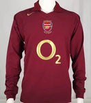 Camiseta retro Arsenal Home Manga Larga 2005/2006