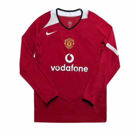 Camiseta Retro Manchester United Home Manga larga 2004/2006