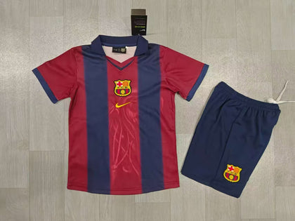 Kids Barcelona Soccer Uniform 2025/2026