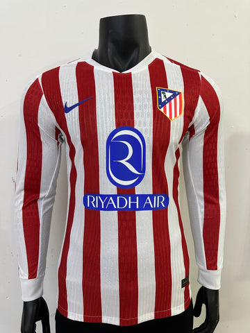 Player Version Atletico Madrid Home - Manga larga 2025/2026
