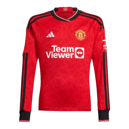 CAMISETA MANCHESTER UNITED HOME MANGA LARGA 2023/2024
