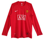 Camiseta Retro Manchester United Home Manga larga 2007/2008